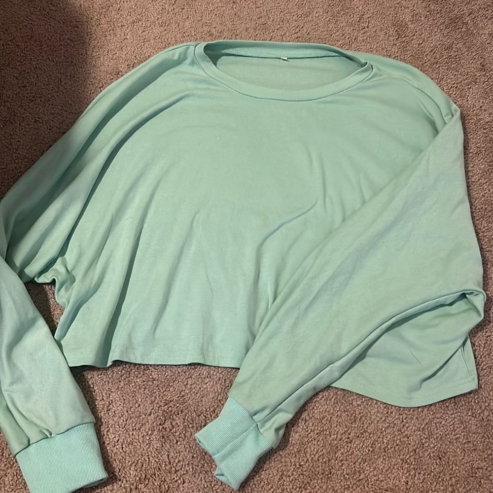 Wide Mint Green Pullover